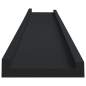 Preview:  Bilderleisten 2 Stk. Schwarz 80x9x3 cm MDF