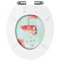 Preview:  Toilettensitze Soft-Close-Deckel 2 Stk. MDF Flamingo-Design 