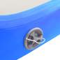 Preview:  Aufblasbare Gymnastikmatte mit Pumpe 60x100x10 cm PVC Blau