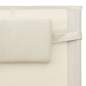 Preview: Sonnenliegen 2 Stk. Textilene Creme und Grau 