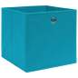 Preview: 325233  Storage Boxes 10 pcs Non-woven Fabric 28x28x28 cm Baby Blue