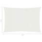 Preview:  Sonnensegel 160 g/m² Weiß 3x4 m HDPE