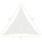 Preview:  Sonnensegel 160 g/m² Weiß 3x4x4 m HDPE