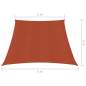 Preview:  Sonnensegel 160 g/m² Terrakottarot 3/4x2 m HDPE