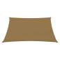 Preview:  Sonnensegel 160 g/m² Taupe 3/4x3 m HDPE 