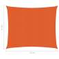 Preview: Sonnensegel 160 g/m² Orange 3,6x3,6 m HDPE