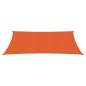 Preview: Sonnensegel 160 g/m² Orange 2,5x4 m HDPE