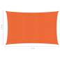 Preview: Sonnensegel 160 g/m² Orange 2,5x4 m HDPE
