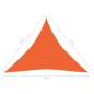 Preview: Sonnensegel 160 g/m² Orange 4x4x4 m HDPE 