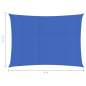 Preview:  Sonnensegel 160 g/m² Blau 2,5x4 m HDPE