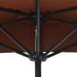 Preview:  Balkon-Sonnenschirm Alu-Mast Terrakotta 270x144x222cm Halbrund