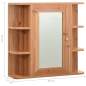 Preview:  Bad-Spiegelschrank Eichefarben 66x17x63 cm MDF