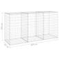Preview:  Gabionenwand mit Abdeckung Verzinkter Stahl 200x60x100 cm