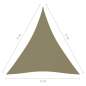 Preview:  Sonnensegel Oxford-Gewebe Dreieckig 4x5x5 m Beige  