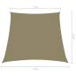 Preview:  Sonnensegel Oxford-Gewebe Trapezform 3/4x3 m Beige