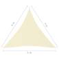 Preview:  Sonnensegel Oxford-Gewebe Dreieckig 4x4x4 m Creme
