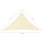 Preview:  Sonnensegel Oxford-Gewebe Dreieckig 4x4x5,8 m Creme