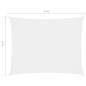 Preview:  Sonnensegel Oxford-Gewebe Rechteckig 2x4 m Weiß