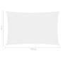 Preview:  Sonnensegel Oxford-Gewebe Rechteckig 2x4,5 m Weiß