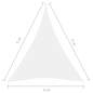 Preview:  Sonnensegel Oxford-Gewebe Dreieckig 4x5x5 m Weiß
