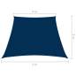 Preview:  Sonnensegel Oxford-Gewebe Trapezförmig 3/5x4 m Blau