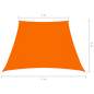 Preview:  Sonnensegel Oxford-Gewebe Trapezförmig 2/4x3 m Orange