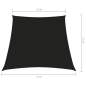 Preview:  Sonnensegel Oxford-Gewebe Trapezförmig 2/4x3 m Schwarz