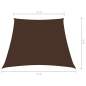 Preview:  Sonnensegel Oxford-Gewebe Trapezform 3/4x3 m Braun