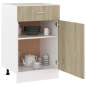 Preview:  Schubunterschrank Lyon Sonoma-Eiche 50x46x81,5 cm Holzwerkstoff