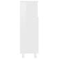 Preview:  Badezimmerschrank Hochglanz-Weiß 30x30x95 cm Holzwerkstoff