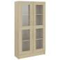 Preview:  Vitrinenschrank Sonoma-Eiche 82,5x30,5x150 cm Holzwerkstoff