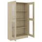 Preview:  Vitrinenschrank Sonoma-Eiche 82,5x30,5x150 cm Holzwerkstoff