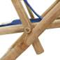 Preview:  Relaxstuhl Verstellbar Marineblau Bambus und Stoff