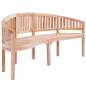 Preview: Bananenbank 200 cm Massivholz Teak Preview: Bananenbank 200 cm Massivholz Teak