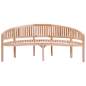 Preview: Bananenbank 200 cm Massivholz Teak Preview: Bananenbank 200 cm Massivholz Teak