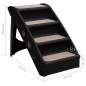 Preview:  Hundetreppe Klappbar Schwarz 62x40x49,5 cm 