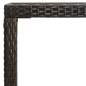 Preview:  Garten-Bartisch Braun 130x60x110 cm Poly Rattan und Glas