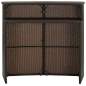 Preview:  Garten-Bartisch Braun 120x55x110 cm Poly Rattan 