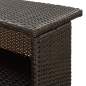 Preview:  Garten-Bartisch Braun 120x55x110 cm Poly Rattan 