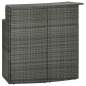 Preview:  Garten-Bartisch Grau 120x55x110 cm Poly Rattan 