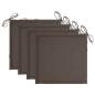 Preview:  Gartenstuhl-Kissen 4 Stk. Taupe 50x50x3 cm Oxford-Gewebe