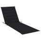 Preview:  Sonnenliegen-Auflage Schwarz 200x60x3 cm Oxford-Gewebe