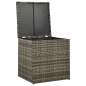 Preview:  4-tlg. Garten-Lounge-Set mit Kissen Poly Rattan Grau