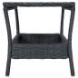 Preview:  Gartentisch Dunkelgrau 45x45x46,5 cm Poly Rattan 