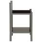 Preview:  Nachttisch Grau und Schwarz 45x34,5x60,5 cm Metall und Glas