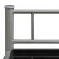 Preview:  Nachttisch Grau und Schwarz 45x34,5x60,5 cm Metall und Glas