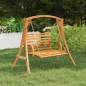 Preview: Schaukelbank Bugholz Massiv mit Teak-Finish 126x63x92 cm Preview: Schaukelbank Bugholz Massiv mit Teak-Finish 126x63x92 cm