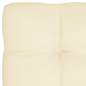 Preview:  Palettenkissen Creme 120x80x10 cm Stoff