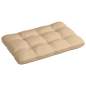 Preview:  Palettenkissen Beige 120x80x12 cm Stoff