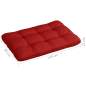 Preview:  Palettenkissen Rot 120x80x12 cm Stoff